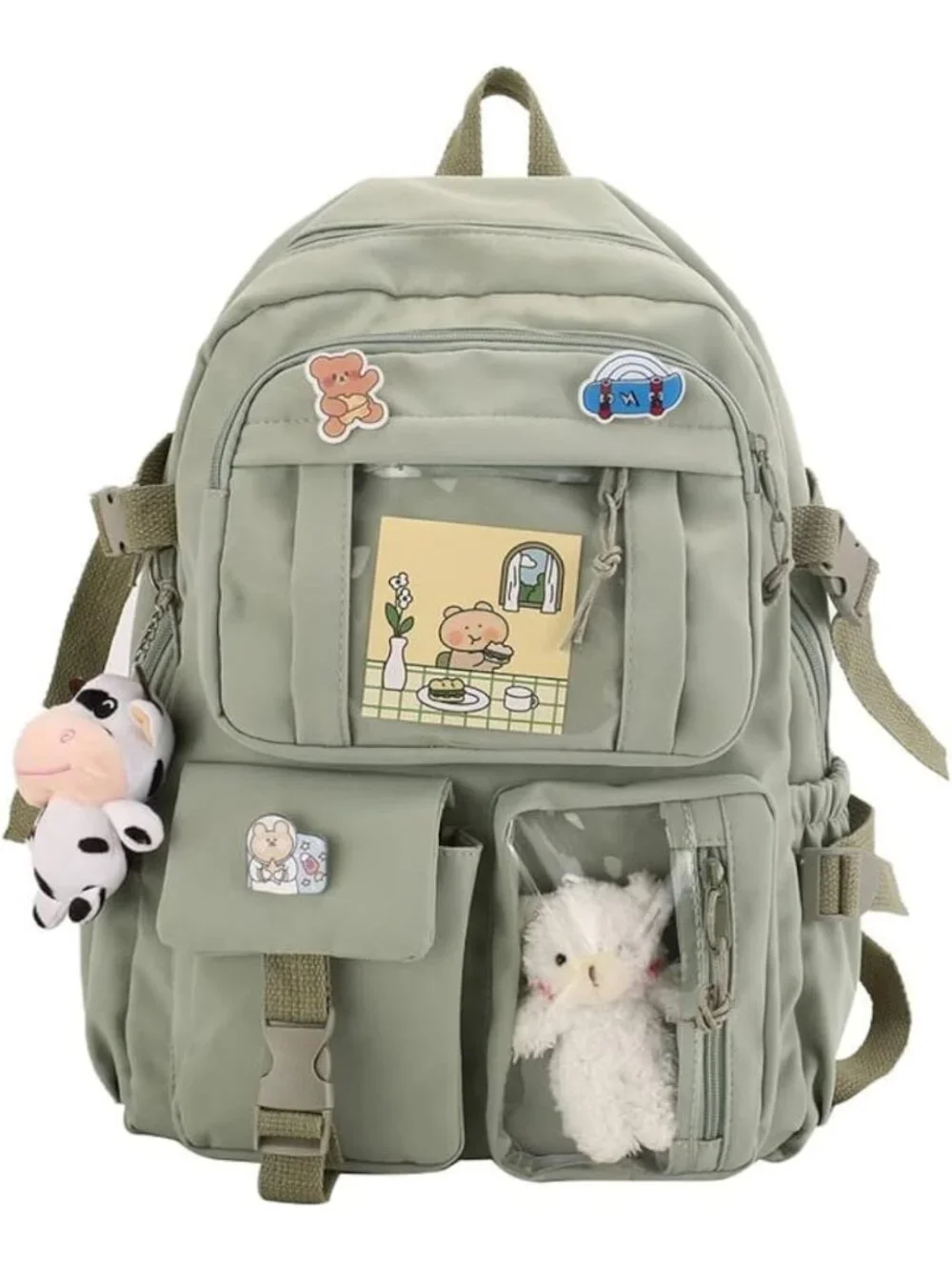 Cute Aesthetic Kawaii Backpack for Teen Girls | Stylish School Bag, Trendy